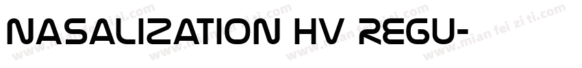 Nasalization Hv Regu字体转换